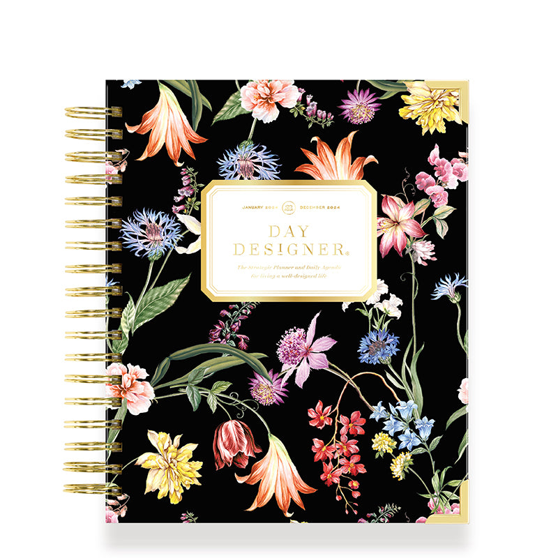 2024 Daily Planner: Peony Bookcloth | Day Designer