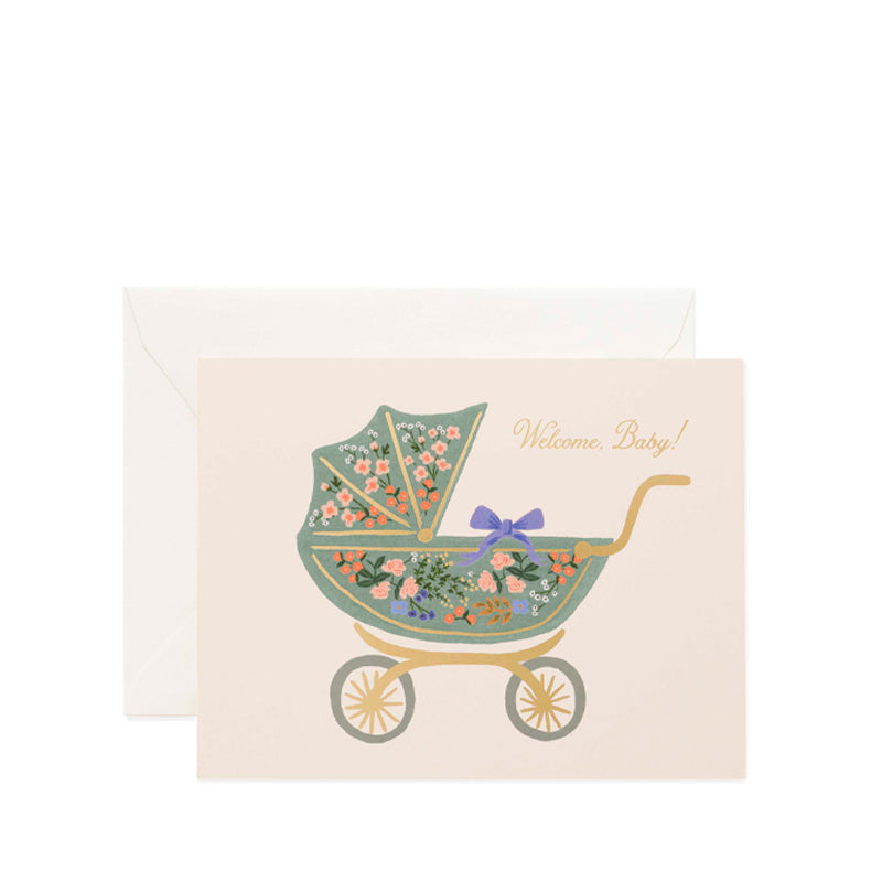 rifle-paper-floral-pram-card