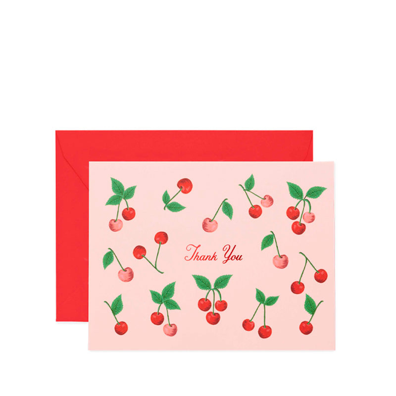 rifle-paper-cherries-thank-you-card