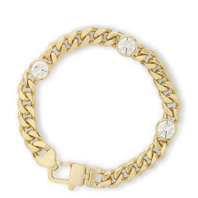 melinda-maria-julian-triple-diamond-cuban-chain-bracelet-gold