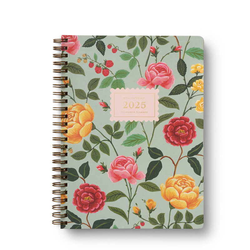 rifle-paper-co-roses-softcover-spiral-planner-2025-cover