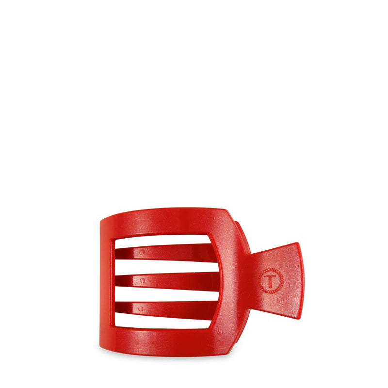 TELETIES | Red Flat Square Clip