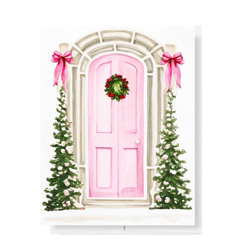 tea-and-becky-festive-pink-door-christmas-card