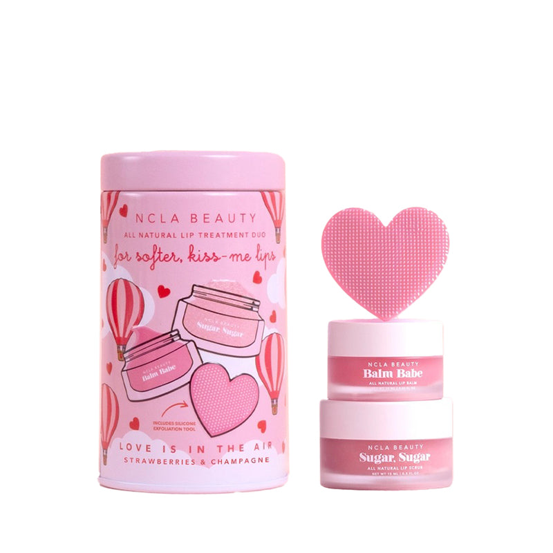 NCLA BEAUTY | Love is in the Air Lip Care Duo + Lip Scrubber